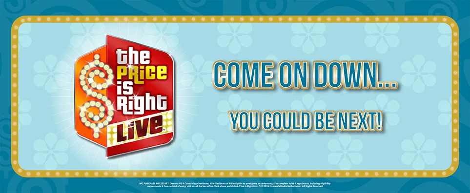 The Price is Right LIVE! Info Page Header