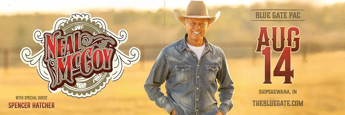 Neal McCoy feat. Spencer Hatcher - August 14, 2026 - Shipshewana, IN