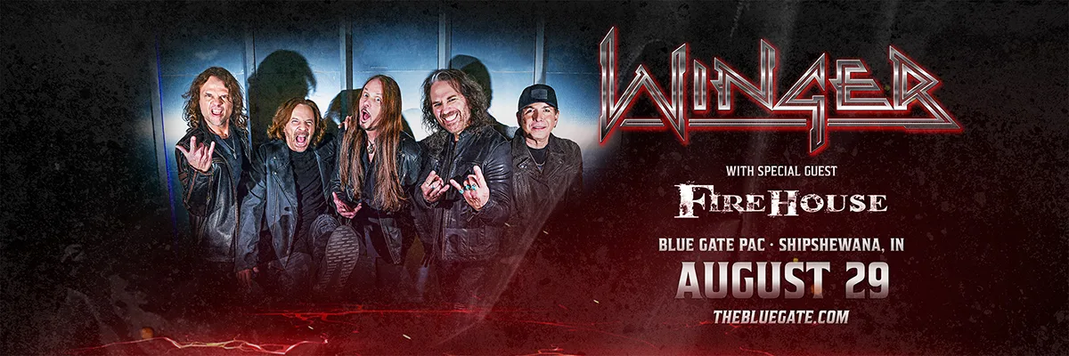 Winger feat. Firehouse - August 29, 2026 - Shipshewana, IN